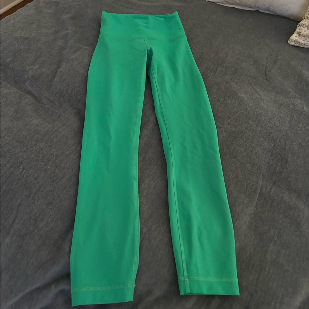Lululemon Fast and Free Green Leggings